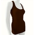thumbnail image 1 of Racer Back Stretchy Muscle Shirt Solid Plain Cotton Spandex Fitted Tank Top, 1 of 5