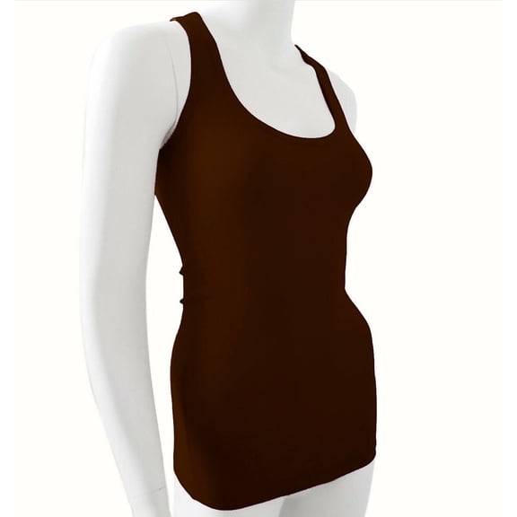 Racer Back Stretchy Muscle Shirt Solid Plain Cotton Spandex Fitted Tank Top