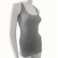 thumbnail image 1 of Racer Back Stretchy Muscle Shirt Solid Plain Cotton Spandex Fitted Tank Top, 1 of 5