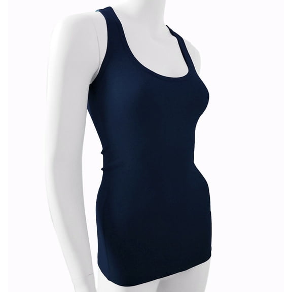 Racer Back Stretchy Muscle Shirt Solid Plain Cotton Spandex Fitted Tank Top
