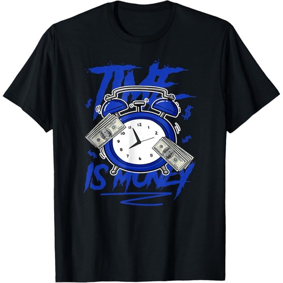 Racer Blue 5s to Match Time is Money Shoes 5 Racer Blue T-Shirt