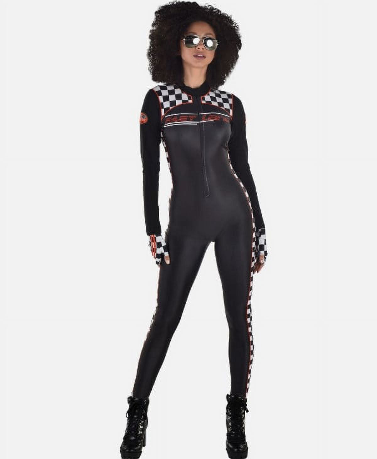 Racer Catsuit - Jumpsuit - Checkered - Race Car - Costume - Adult - LXL ...