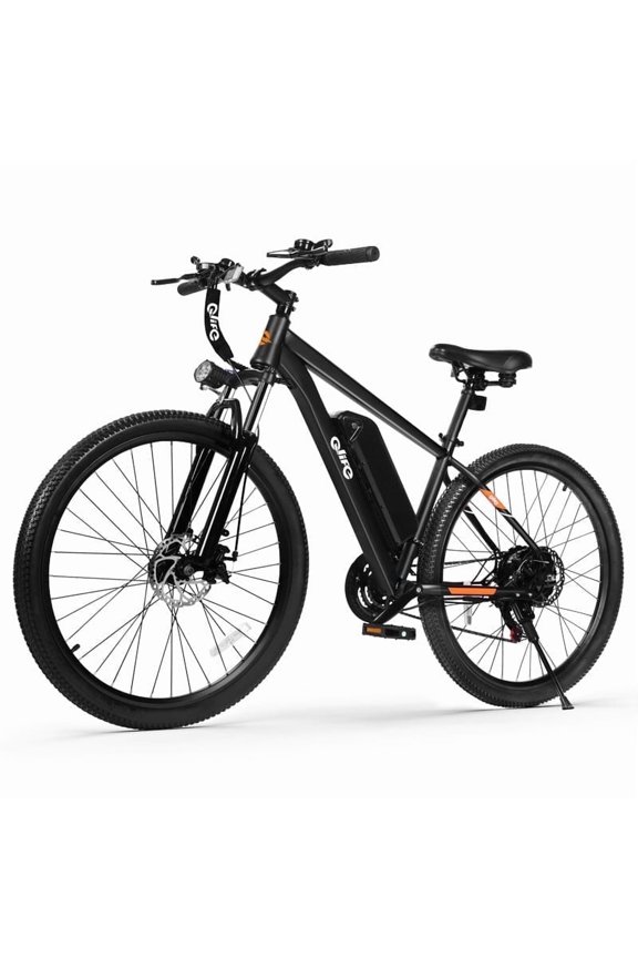 Racer Electric Bicycle for Adults, 21-Speed Mountain Ebike with Peak 1200W 28MPH Brushless Motor, 48V10.4Ah, 27.5X2.1 Tire Step Over E-MTB,Black