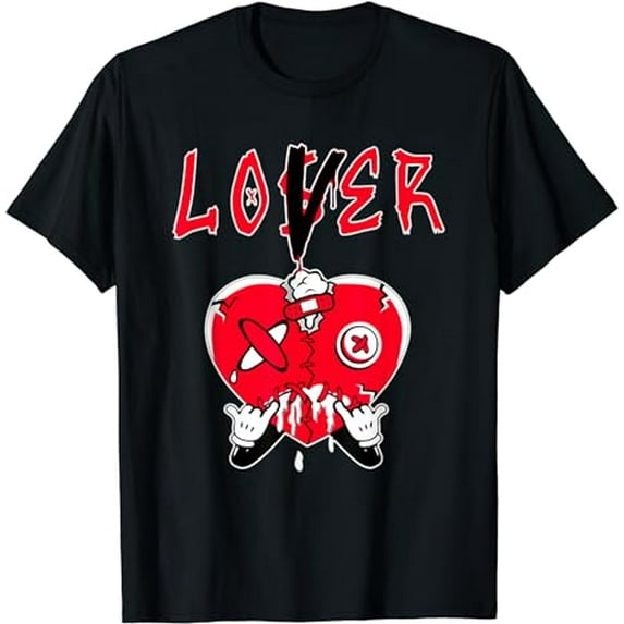 Racer Red 5s Tee To Match Loser Lover Heart 5 Racer Red T-Shirt