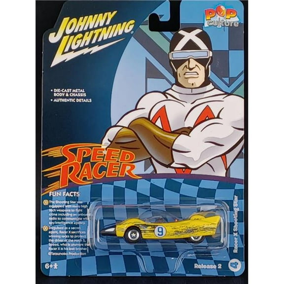 Racer XS Shooting Star Raced Version Speed Racer 1967 TV Series Pop Culture 2022 Release 2 1 by 64 Scale Diecast Model Car