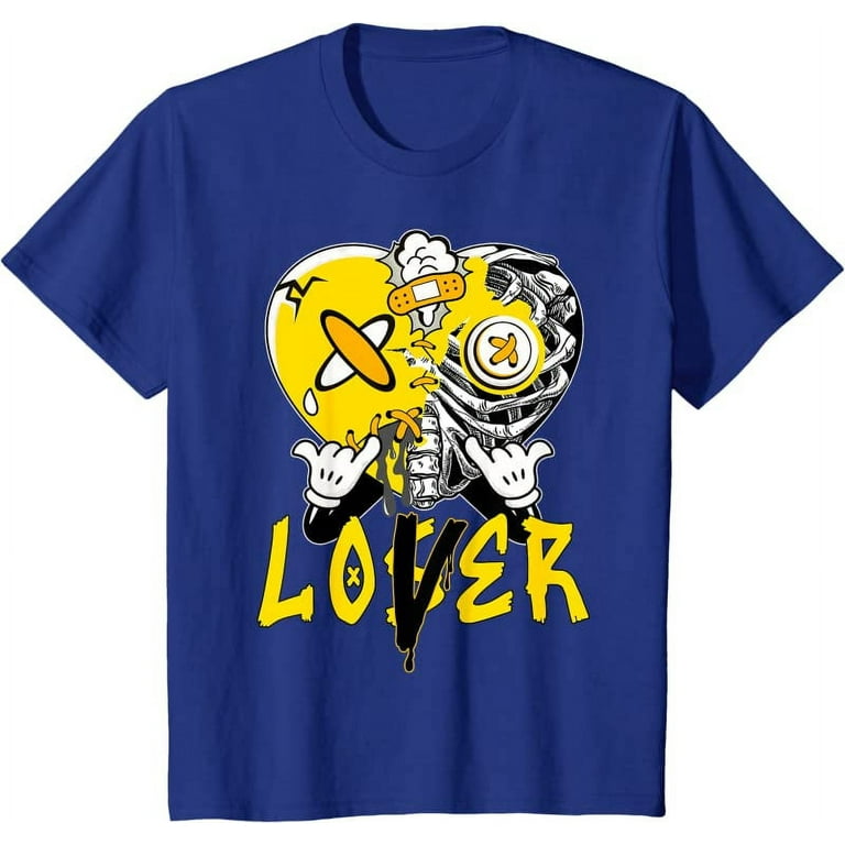 Racer Yellow 5s Tee To Match Loser Lover Heart 5 Racer Blue T