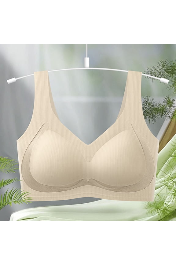 Racerback Bras for Women Solid Color Open Back Seamless Push Up Daily Bra for Versatile Low Back Styling Bras for Women