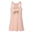 thumbnail image 1 of "Racerback, Cheetah, Safari Tank Top, Sublimation, Soft Bella Canvas, Cheetah Lover, Women's Workout Gear, Cheetah Tank, Cat Lover, Vintage, Peach, MEDIUM", 1 of 1
