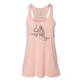 thumbnail image 1 of "Racerback, Easy Tiger, Women's Tank Top, Sublimation, Soft Bella Tank, Workout Clothes, Tiger Lover, Gym Tank Top, Racerback Tank, Tiger Tee, Peach, LARGE", 1 of 1