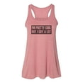 thumbnail image 1 of "Racerback, I'm Pretty Cool But I Cry A Lot, Sublimation, Funny Tank Top, Racerback Tank Top, Women's Racerback, Soft Bella, Gift For Her, Mauve Marble, LARGE", 1 of 1