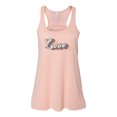 thumbnail image 1 of "Racerback, LOVE, Retro Tank Top, Vintage Racerback, Soft Bella Canvas, Sublimation, Gift For Her, Vintage Tank, Ladies Top, 70's Tank, 80's, Peach, MEDIUM", 1 of 1