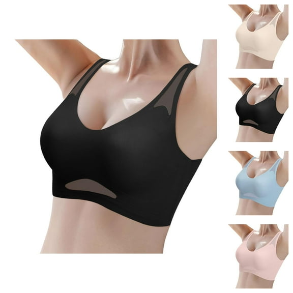 Racerback Minimizer Bras for Women Lightweight Breathable Comfortable Sports Yoga Bralettes Everyday Bra