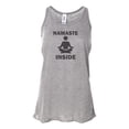 thumbnail image 1 of "Racerback, Namaste Inside, Yoga Racerback, Soft Bella Tank, Sublimation, Funny Tanks, Gift For Her, Workout Top, Yogi Tank, Racerback Tank, Athletic Grey, SMALL", 1 of 1