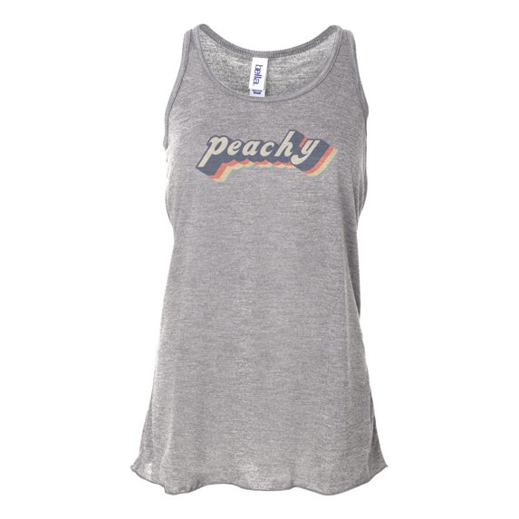 "Racerback, Peachy, Peachy Tank Top, Soft Bella Canvas, Sublimation, Retro Tank Top, Vintage, Workout Clothes, Ladies Tank, Gift For Her, Athletic Grey, EXTRA SMALL"