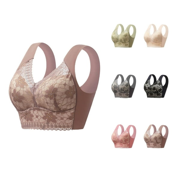Racerback Push Up Bras for Women Lightweight Minimizer Bras for Small Breasted Women Bralettes Everyday Bra