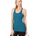 thumbnail image 1 of Racerback Ribbed Knit Tank Top, 1 of 19