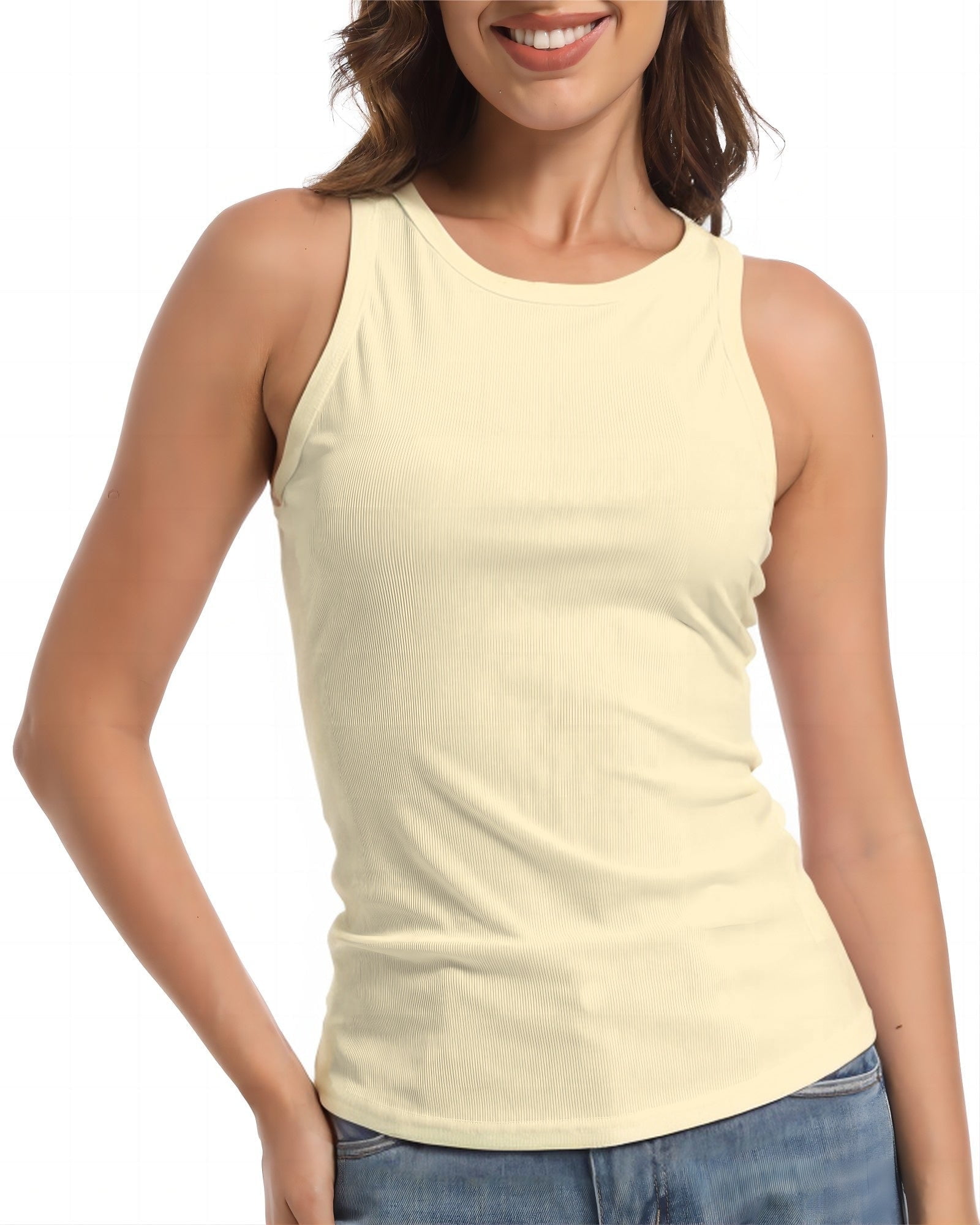 Zenana Women's Washed Ribbed Seamless High Neck Nylon Zenana Women's Washed Ribbed Seamless High Neck Nylon