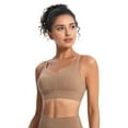 thumbnail image 1 of Racerback Sports Bra Light Brown L, 1 of 7