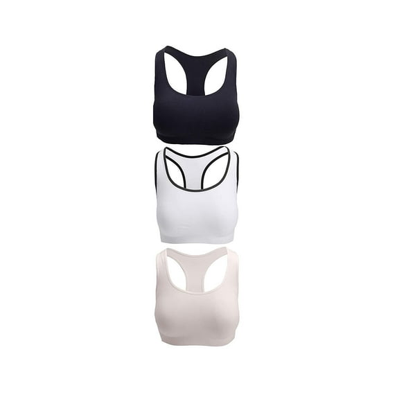 Racerback Sports Bras, Removable Padded Seamless Activewear Fitness Bra