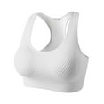 thumbnail image 1 of Racerback Sports Bras for Women Medium Support Padded Wirefree Bra Women's Seamless Sports Wireless Push-Up T-Shirt Bra, 1 of 3