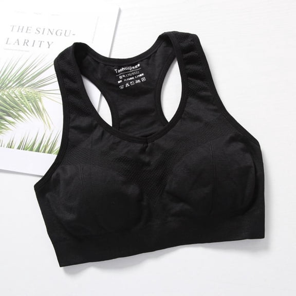 Racerback Sports Bras for Women- Padded Seamless High Impact Support Shockproof for Yoga Gym Workout Fitness