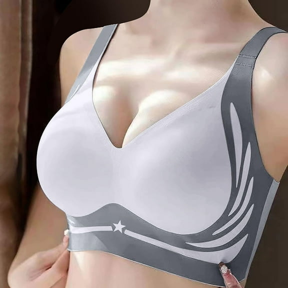 Racerback Sports Bras for Women Woman's Printing No Buckle Ventilate Sport Bras Without Steel Rim Comfortable Everyday Seamless T-shirt Bras