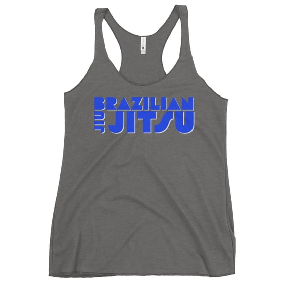 Racerback Tank Top BJJ Blue (Premium Heather, XL)