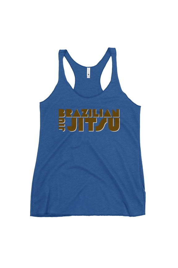 Racerback Tank Top BJJ Brown (Vintage Royal, M)
