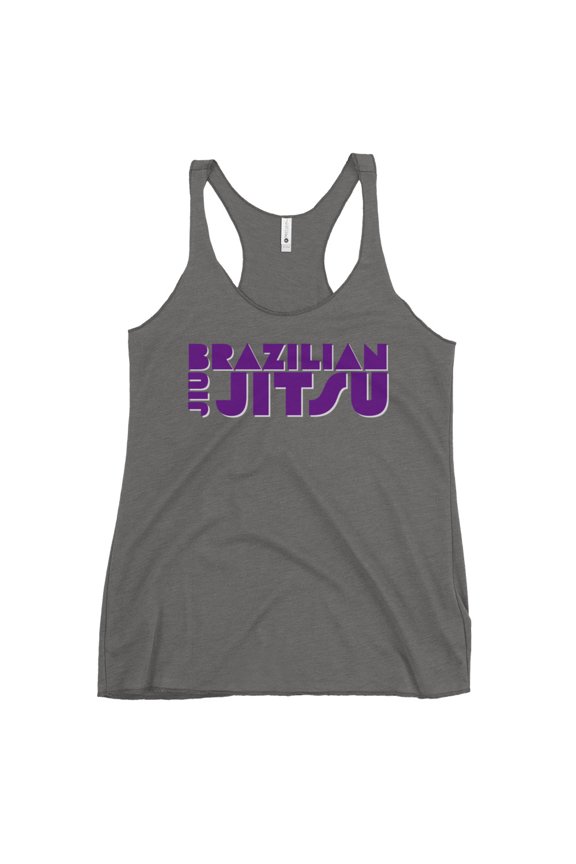 Racerback Tank Top BJJ Purple (Premium Heather, XL)