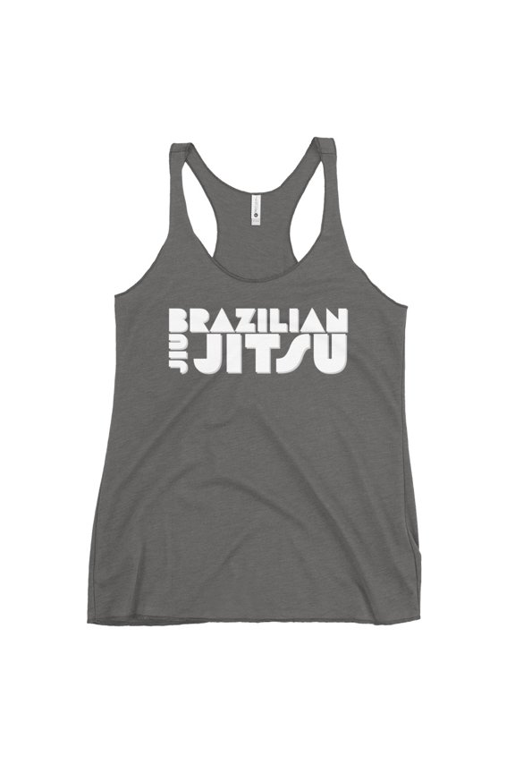 Racerback Tank Top BJJ White (Premium Heather, L)