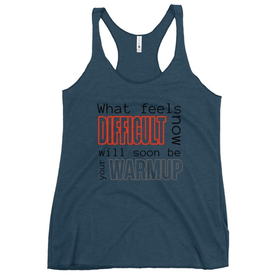 Racerback Tank Top Comeback (Indigo, L)