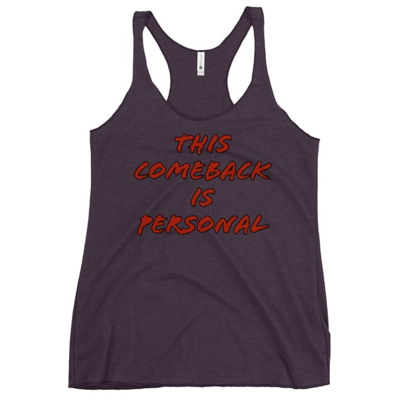 Racerback Tank Top Comeback (Vintage Purple, S)