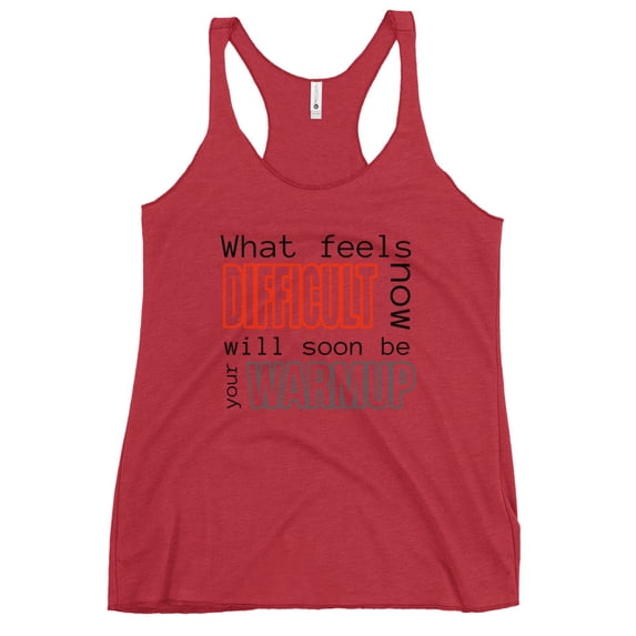 Racerback Tank Top Comeback (Vintage Red, S)