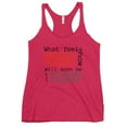thumbnail image 1 of Racerback Tank Top Comeback (Vintage Shocking Pink, XS), 1 of 1