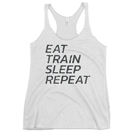 Racerback Tank Top ETSR (Heather White, M)