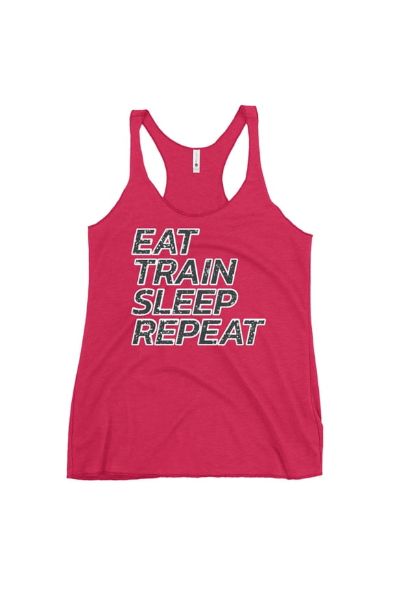 Racerback Tank Top ETSR (Vintage Shocking Pink, L)