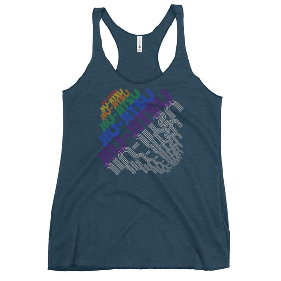Racerback Tank Top JJ Rainbow (Indigo, M)