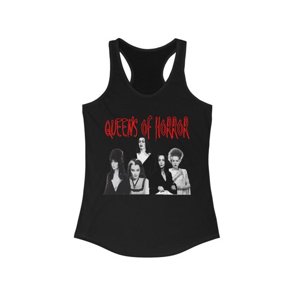 Racerback Tank Top Shirt-Morticia-Lily Munster-Bride of Frankenstein-Elvira