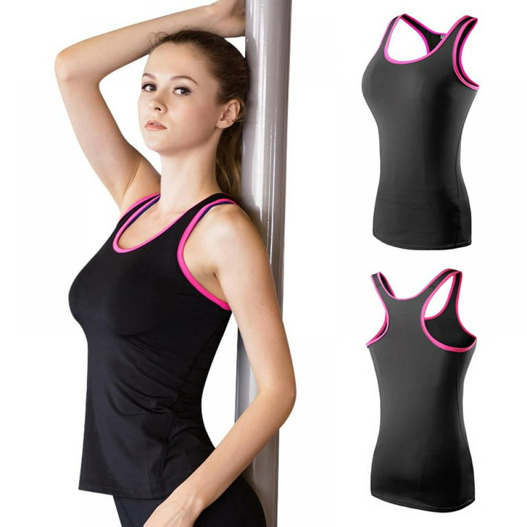 Racerback Tank Tops for Women Fitness Training Shirt Quick-dry Running Top  Workout Tanks Breathable Sleeveless Athletic Tank Top