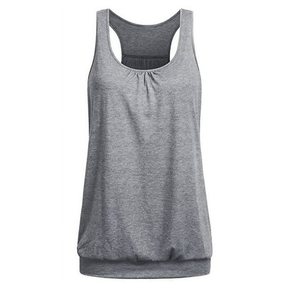 Racerback Tank Tops for Women Yoga Athletic Workout Tops Sleeveless Loose Fit Muscle Shirts Activewear
