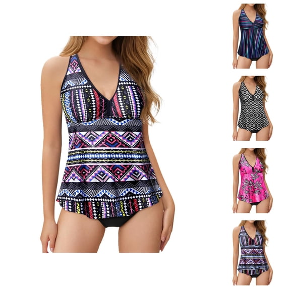 Racerback Tankini Tops for Women Flowy Athletic Swim Tops Performance Bathing Suit Tops Mix and Match Swimwear