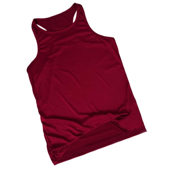 Racerback Workout Tank Top for Men, Compression Sleeveless Moisture Wicking Solid Soft Sports Tops for Gym Running
