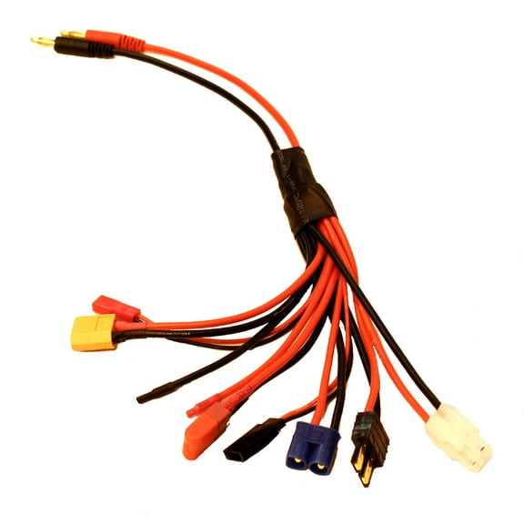 Racers Edge 7-Function Charge Adapter To M 4Mm Bullets- 300Mm Wire