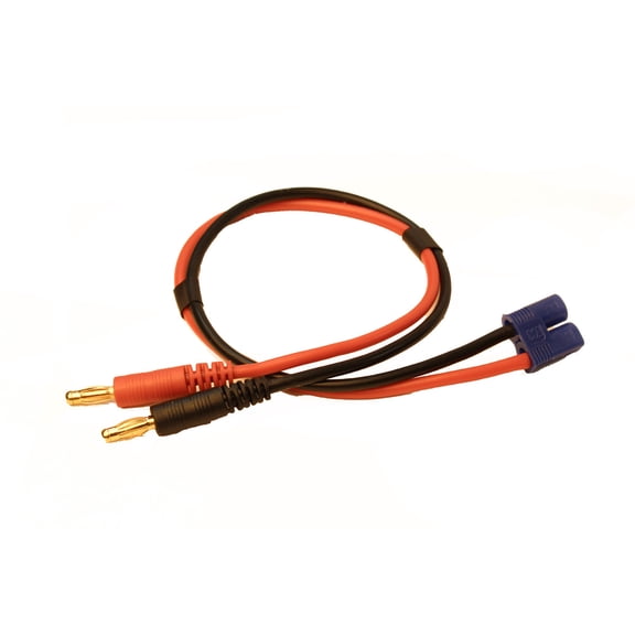 Racers Edge Charge Adapter: Ec3 Device To M 4Mm Bullets- 300Mm Wire