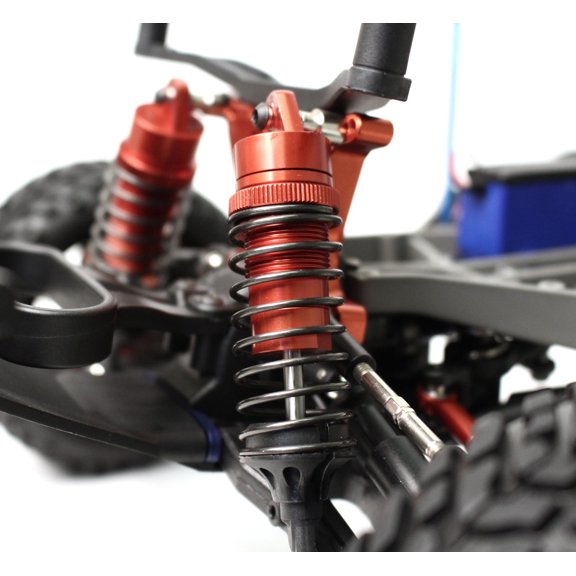 Racers Edge Slash 2/4Wd Aluminum Front Shock Pr - Red