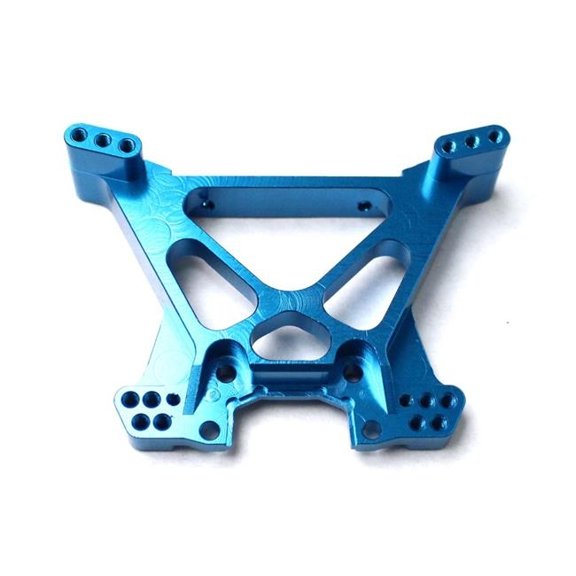 Racers Edge RCE1843BL Slash 4WD Aluminum Rear Shock Tower - Blue