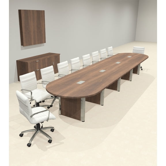 Racetrack Cable Management 18' Feet Conference Table, #OF-CON-CRP36