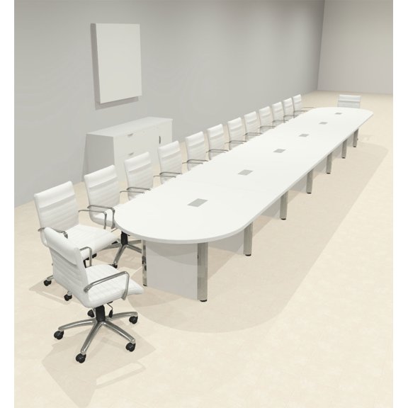 Racetrack Cable Management 26' Feet Conference Table, #OF-CON-CRP65