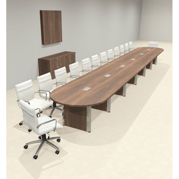 Racetrack Cable Management 26' Feet Conference Table, #OF-CON-CRP68