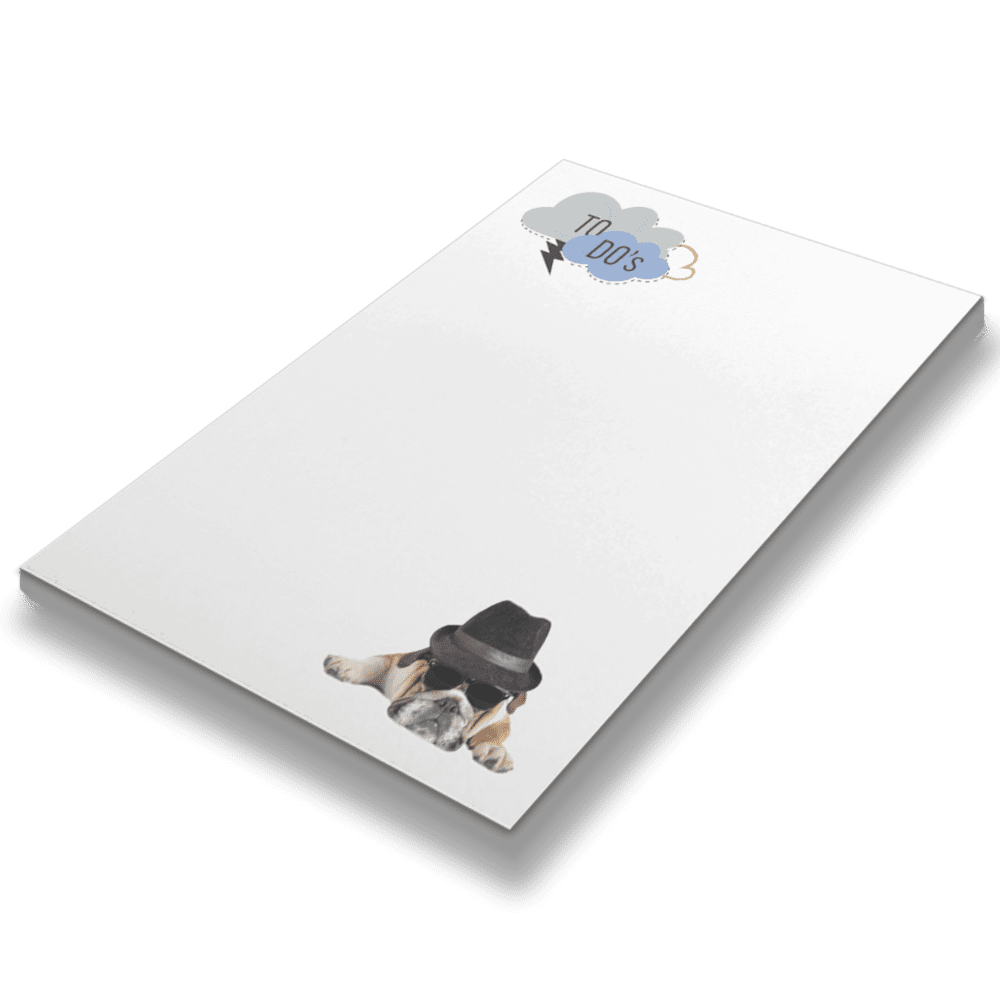 Rachael Hale 4 x 5 1/2 Notepad, American Bulldog, 50 Sheets/Pad (Pack of 2)